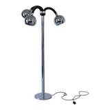 Lampadaire chromé à 3 bras, style futuriste | Italie | Années 1970