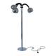Chrome 3-arm space-age floor lamp | Italy | 1970s