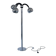 Chrome 3-arm space-age floor lamp | Italy | 1970s
