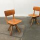 Mid-century German wooden swivel chair for children by Casala