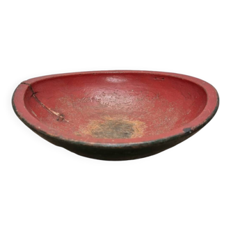 Bol à pâte Urushi en bois japonais ancien, datant d'environ 1900
