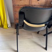 Black back chairs by G. Piretti & E. Ambas, Italy, 1980s