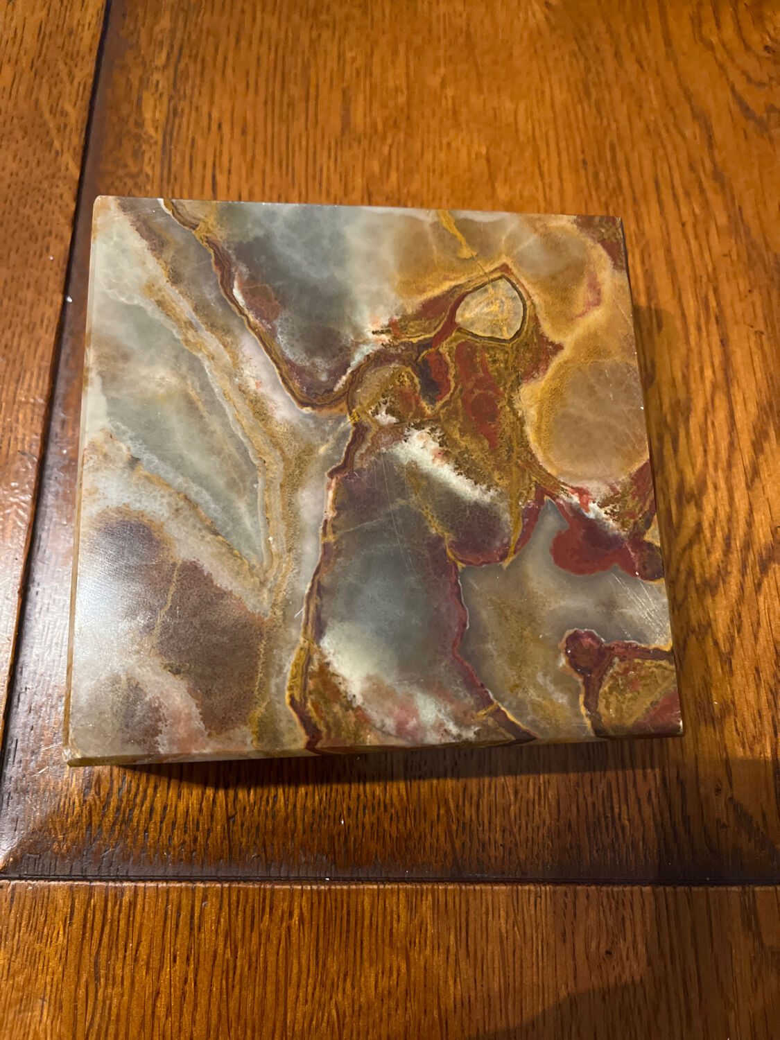 Marble glass ashtray