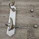 Antique wooden and metal coat rack
