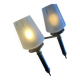 Chic frosted glass wall light