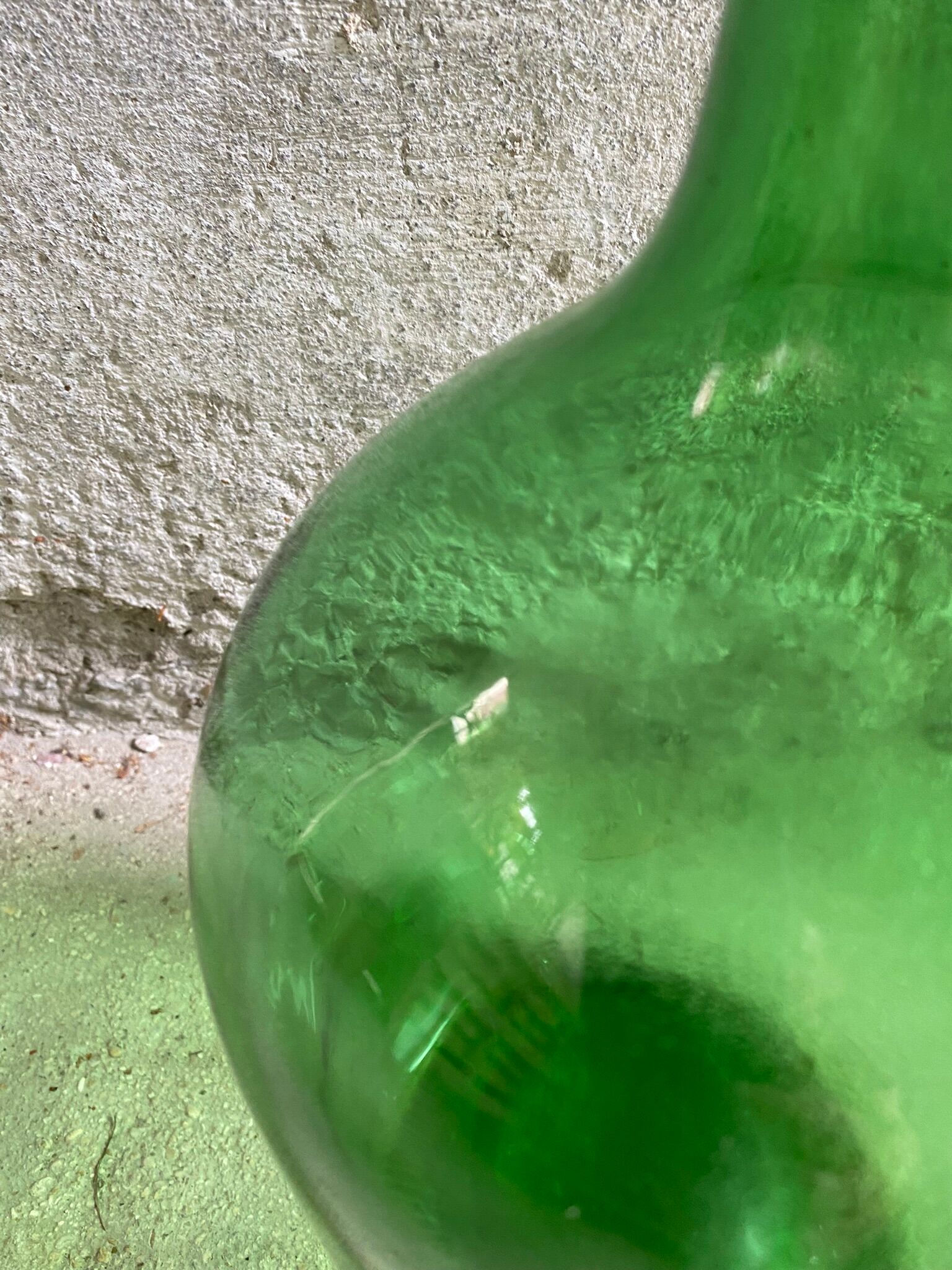 Demijohn vintage green bottle 5L