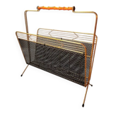 Perforated metal magazine rack, 1950