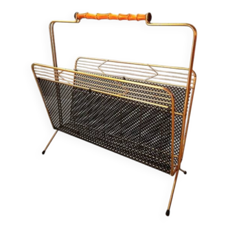 Porte-revues en métal perforé, 1950