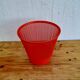 Vintage Syla orange waste paper basket