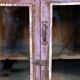 Antique teak sideboard with original purple patina.
