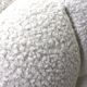 Vintage 80s shell armchair in curly wool