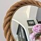 33cm round rope mirror