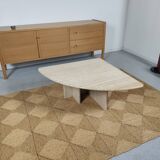 80s travertine coffee table
