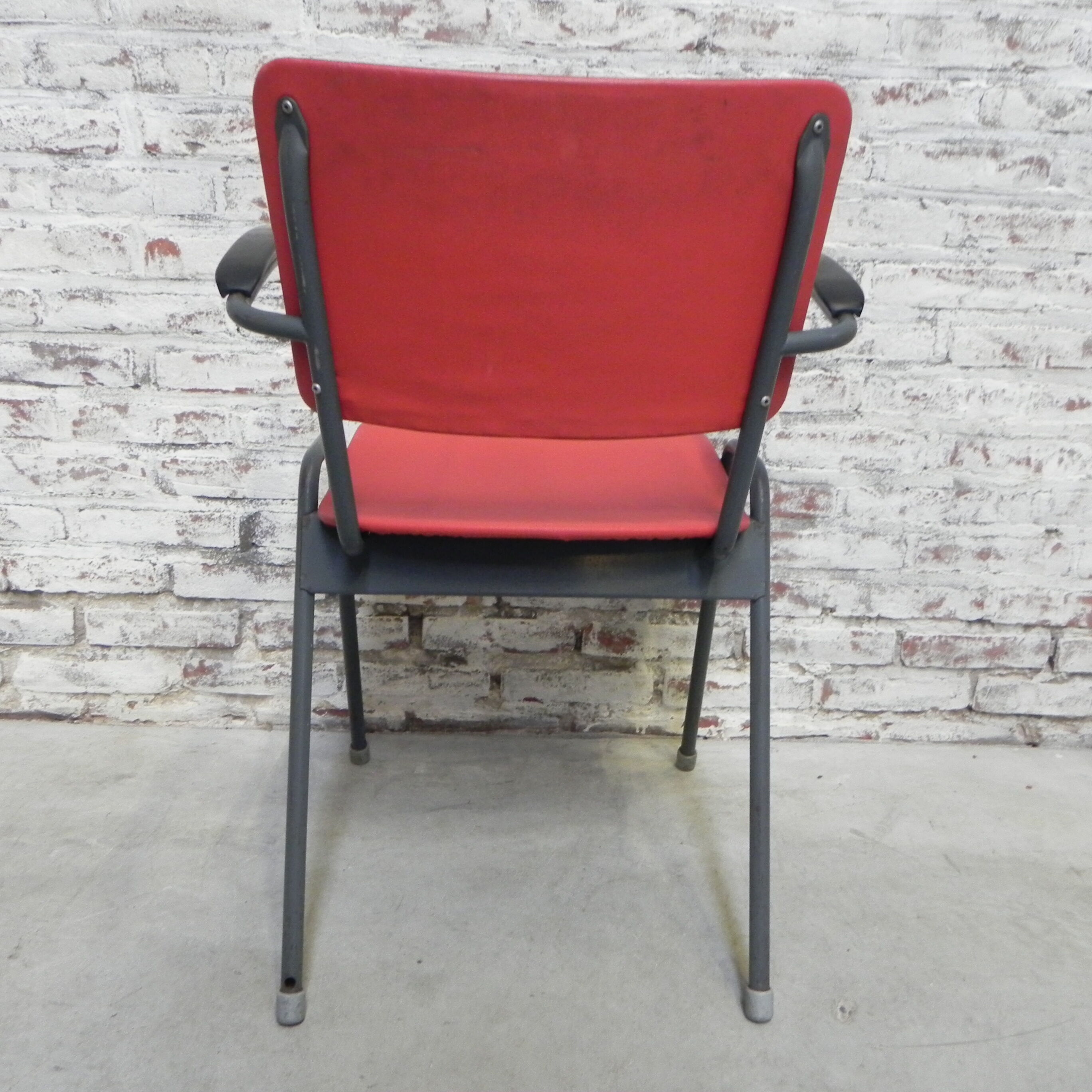 Set de 4 chaises de table vintage avec accoudoirs