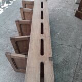 Ancient row of oak mailboxes