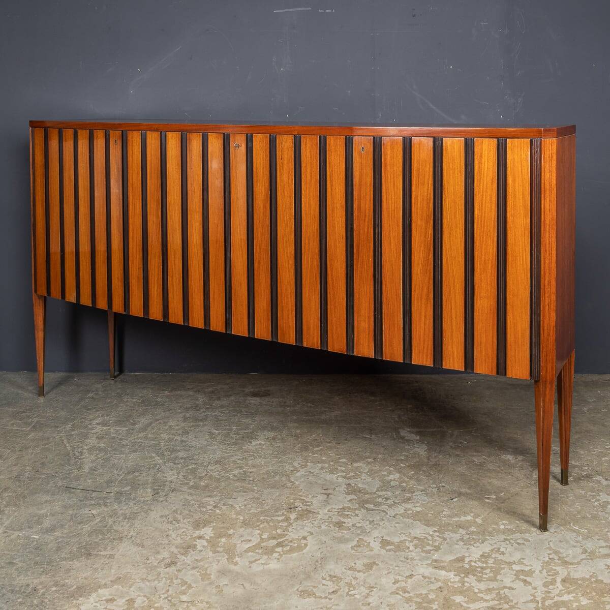 MID 20thC ITALIAN STRIPED WOODEN BUFFET BY PAOLO BUFFA c.1950