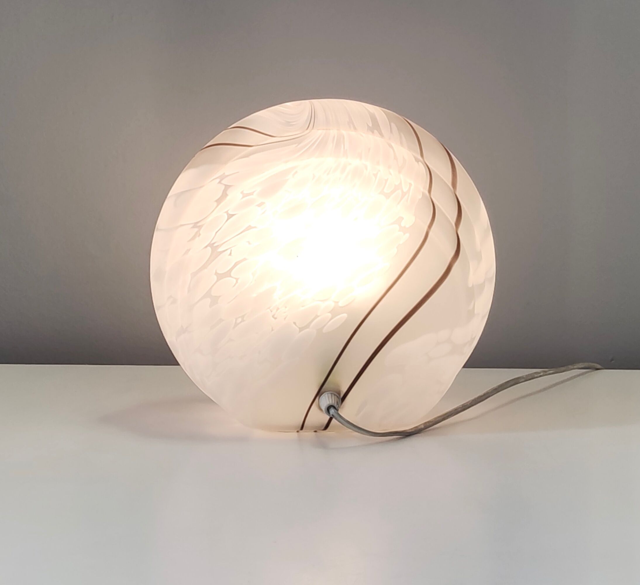 Postmodern murano glass table lamp