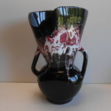 Vase Vallauris design vintage polychrome