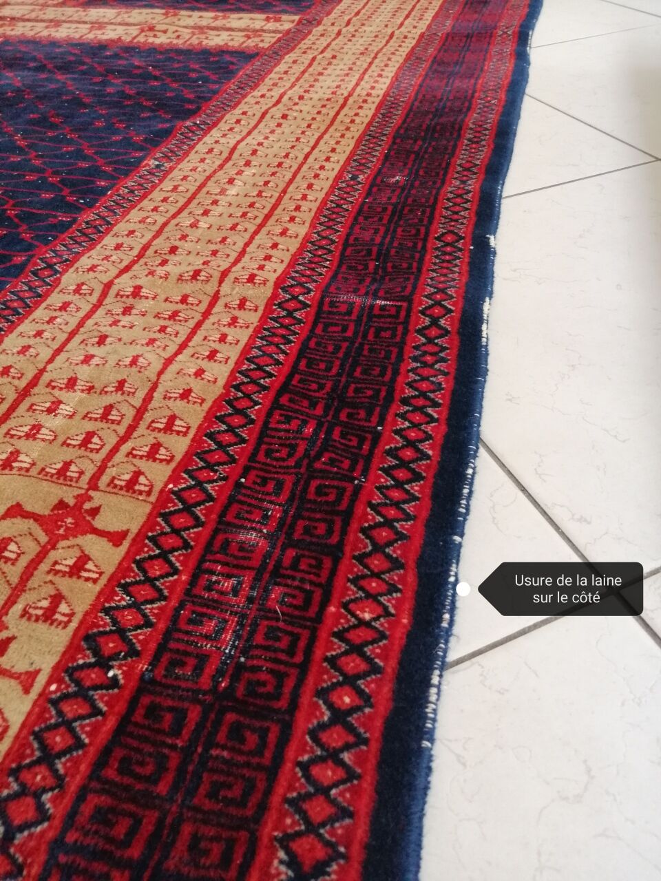 Vintage pakistan bukhara carpet  220x300cm
