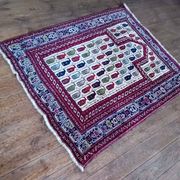 Tapis Persan Afshar fait main 138x112cm