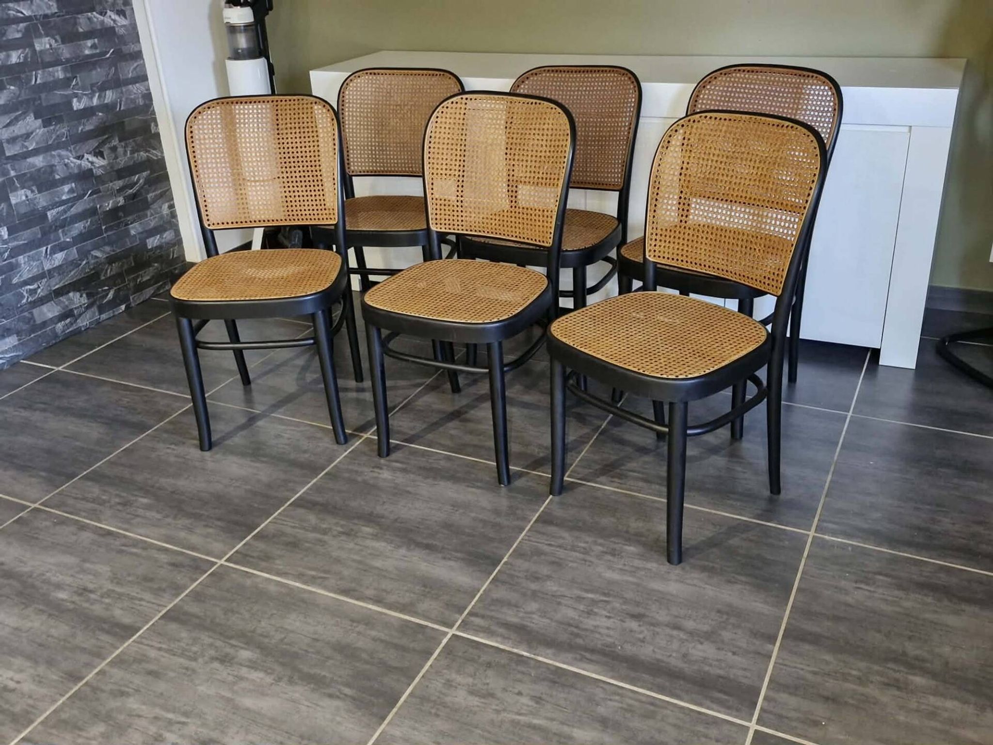 Set of 6 chairs no. 811 after Hoffmann, 1990s