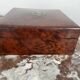 Jewelry box, Napoleon III, nineteenth century, cedar magnifying glass, rosewood, brass