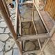 Vintage rattan shelf height