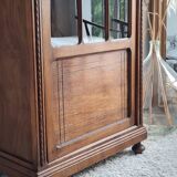 Antique Parisian glass cabinet - bonnet-maker type