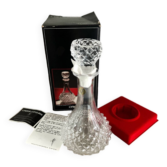 Cristal d'Arques carafe, "Maintenon" model, 1980s