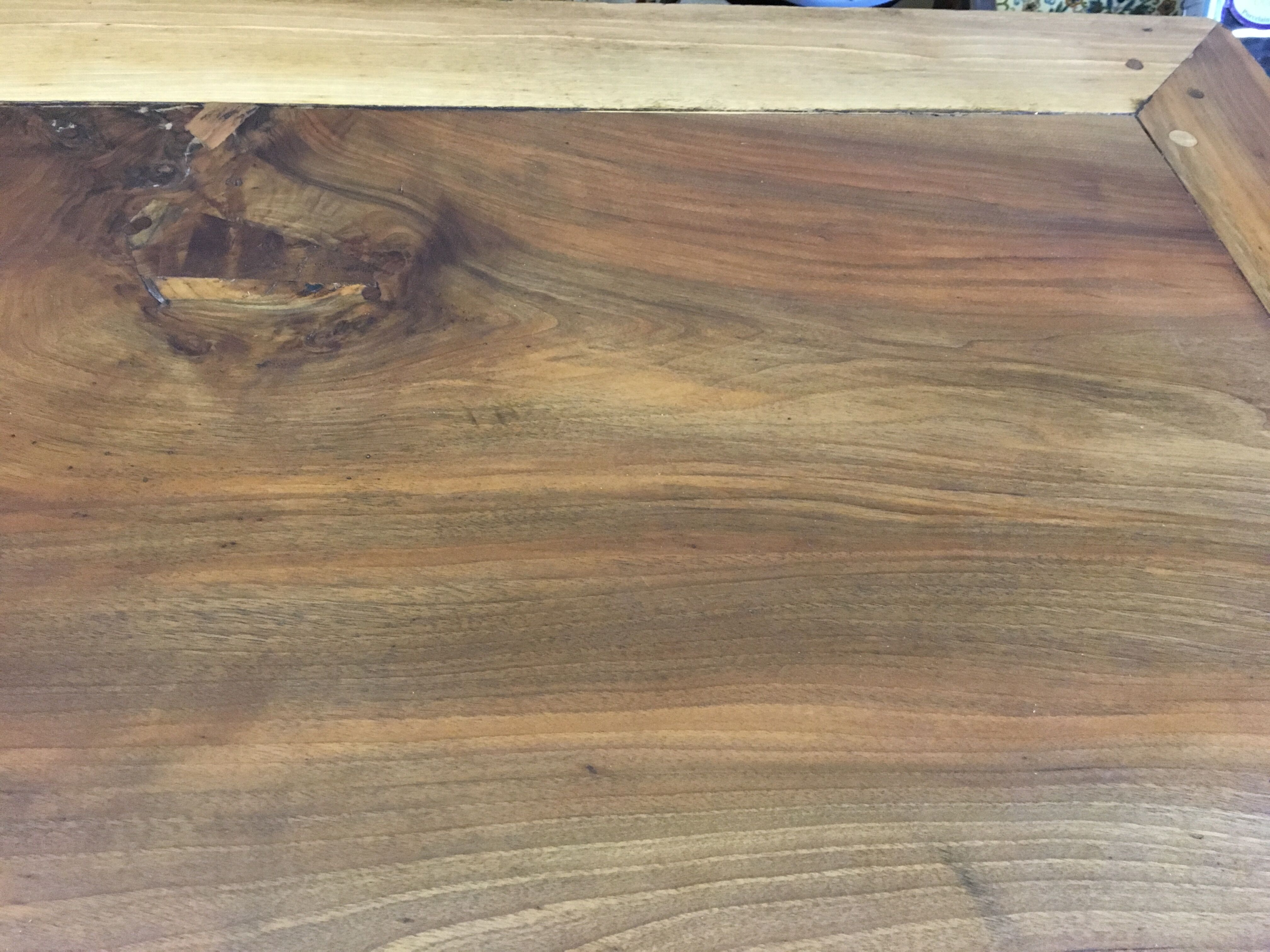 Walnut table draper XIX century