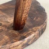 Tabouret paysan en chêne
