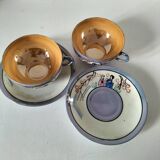 Japanese porcelain cups and saucers