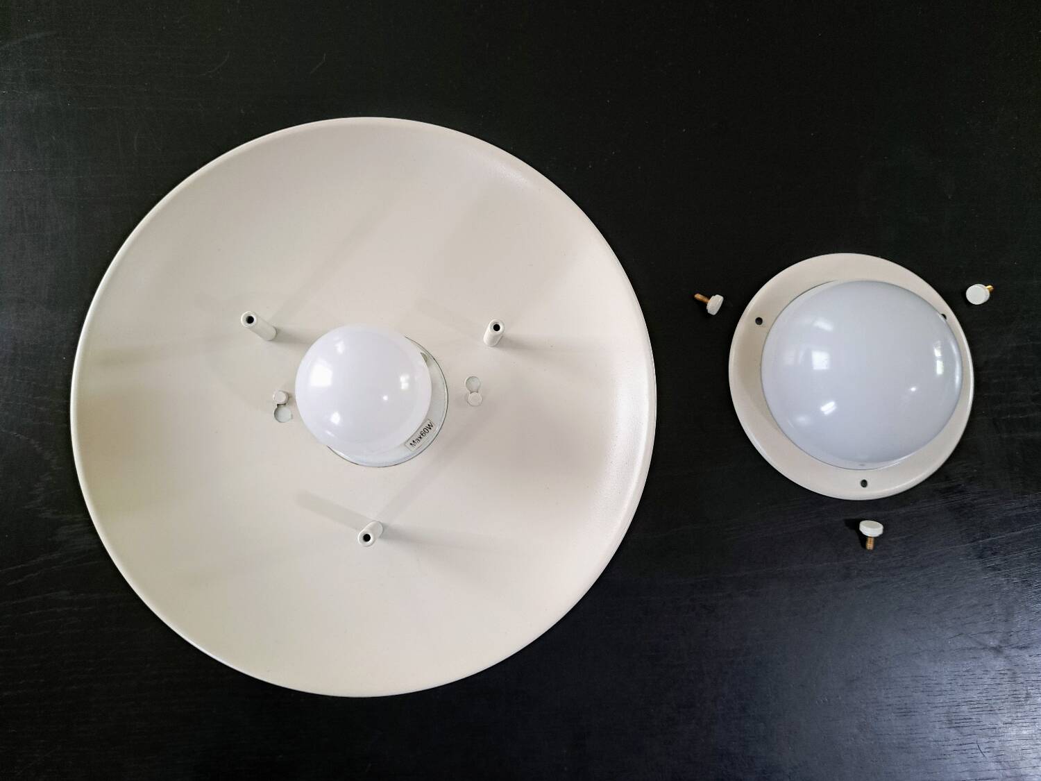 Pair of B. Gantzel ceiling lights for Ikea