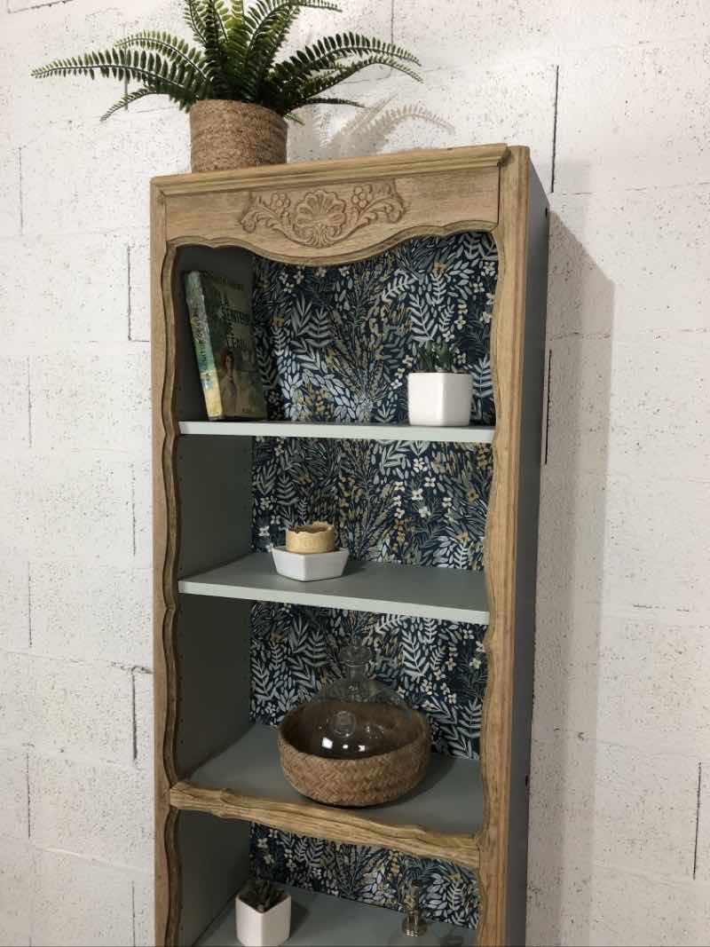 Old bookcase shelf