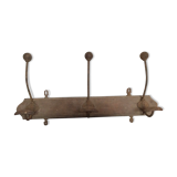 Wood and metal coat holder