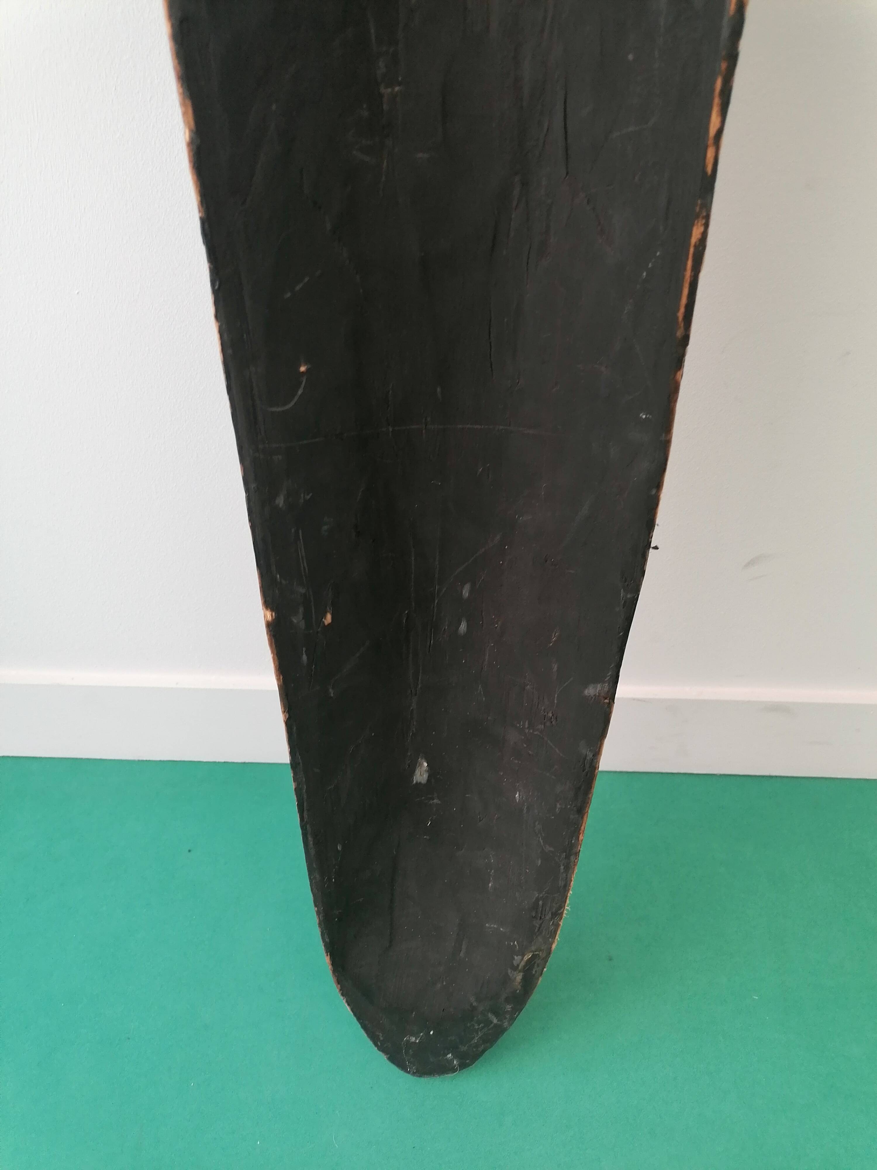 Large Hand Painted Carved Wooden Tribal Wall Mask 98cm