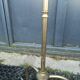 Golden chrome floor lamp foot