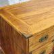 Nautical-style teak writing desk