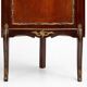 Vintage French Louis XV Style Corner Display Cabinet with Arched Glass, 195