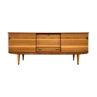 Enfilade / modernist tv furniture bahut retro retro wooden exotic varnish 1950-1960 sideboard