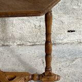 Side table, wooden pedestal table