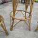 4 vintage rattan stools