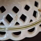 Moustiers earthenware fruit bowl