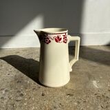 Large pitcher Badonviller red flowers