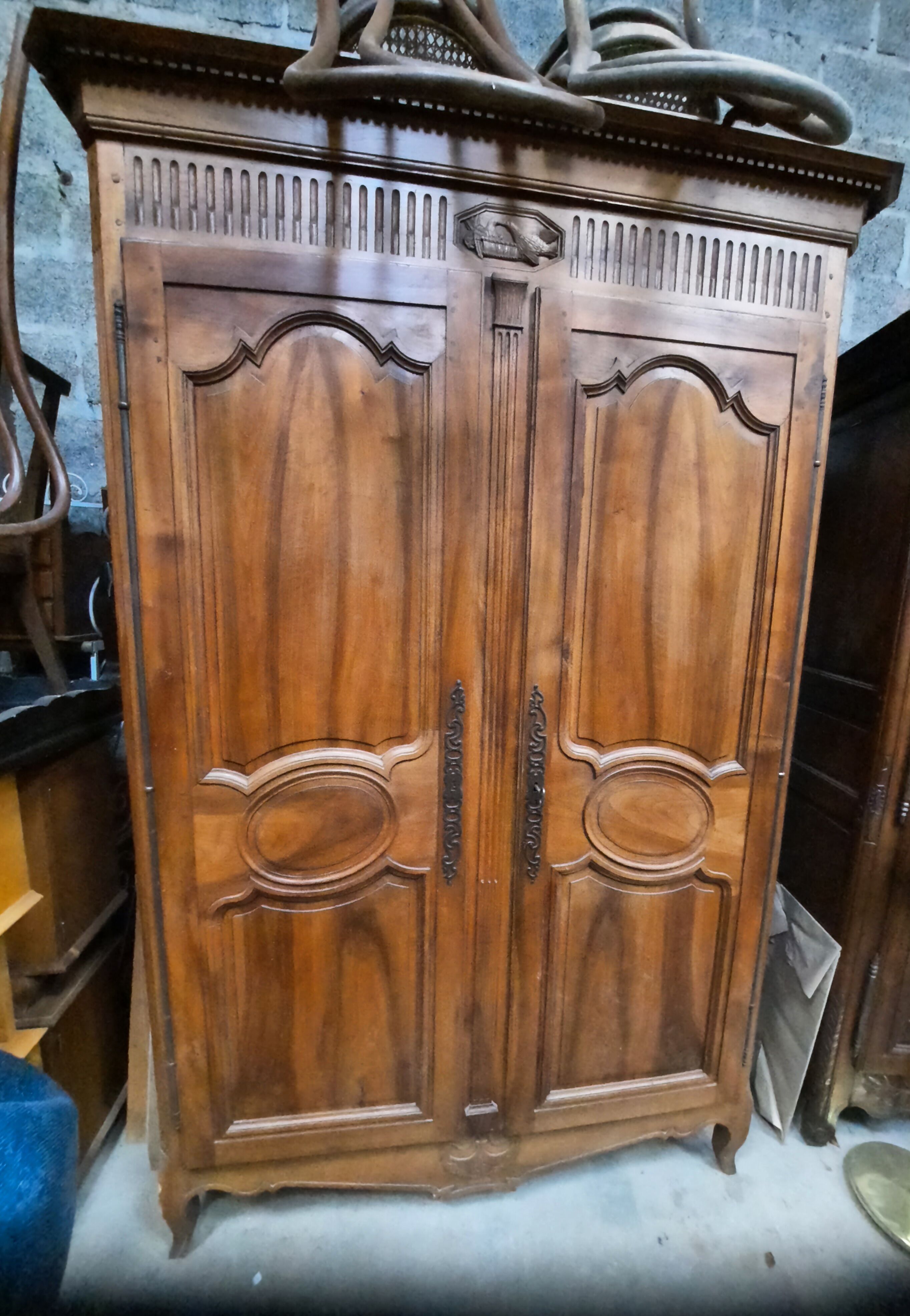 Rustic solid cherry cabinet