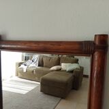 Vintage bamboo and rattan mirror from the 60s/70s.