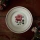 Composition de 9 assiettes plates terre de fer Badonviller et Digoin