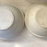 Lot de deux saladiers 2,5l en grès Vintage