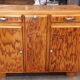 Low vintage Mado style Parisian sideboard 3 doors 2 drawers