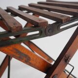 Vintage portable wooden picknick or fishing stool